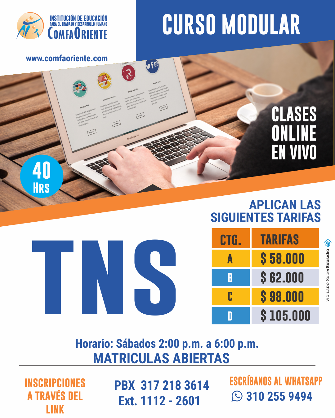 Cursos Modulares comfaoriente1