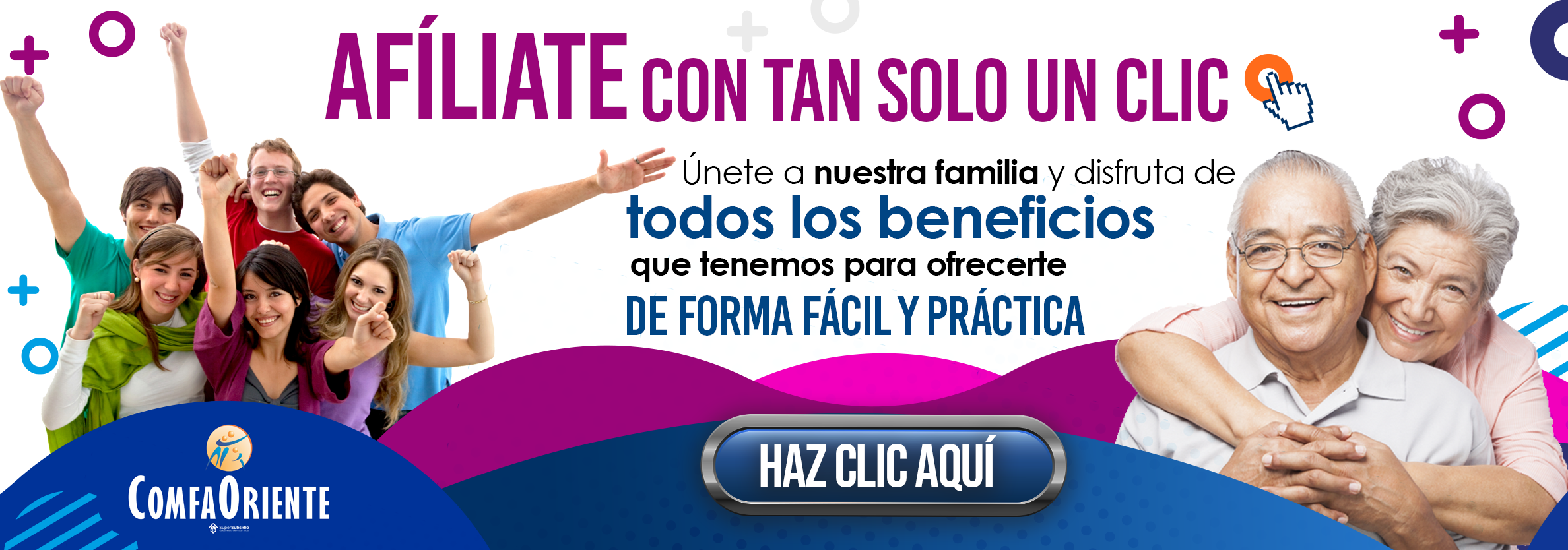 Afiliate con tan solo un clic