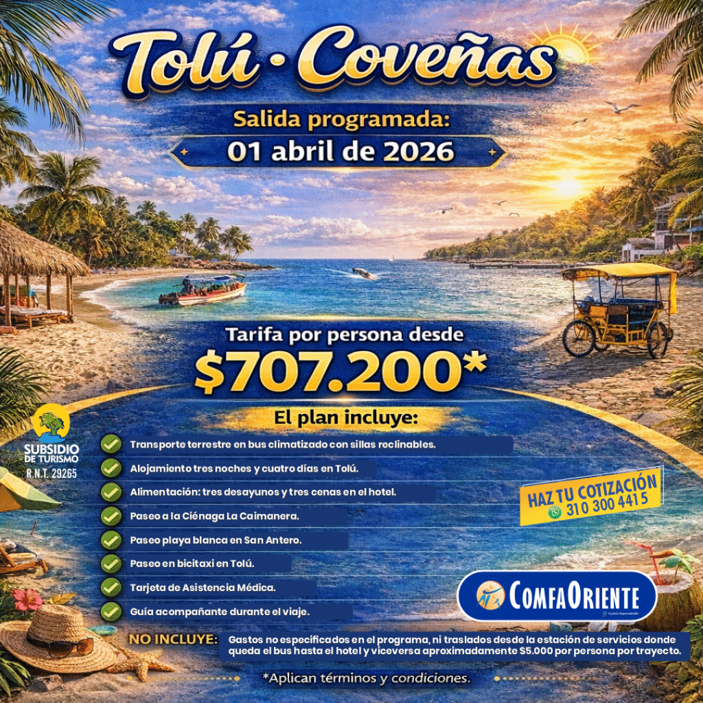 TOLU - COVEÑAS - ABRIL 2026